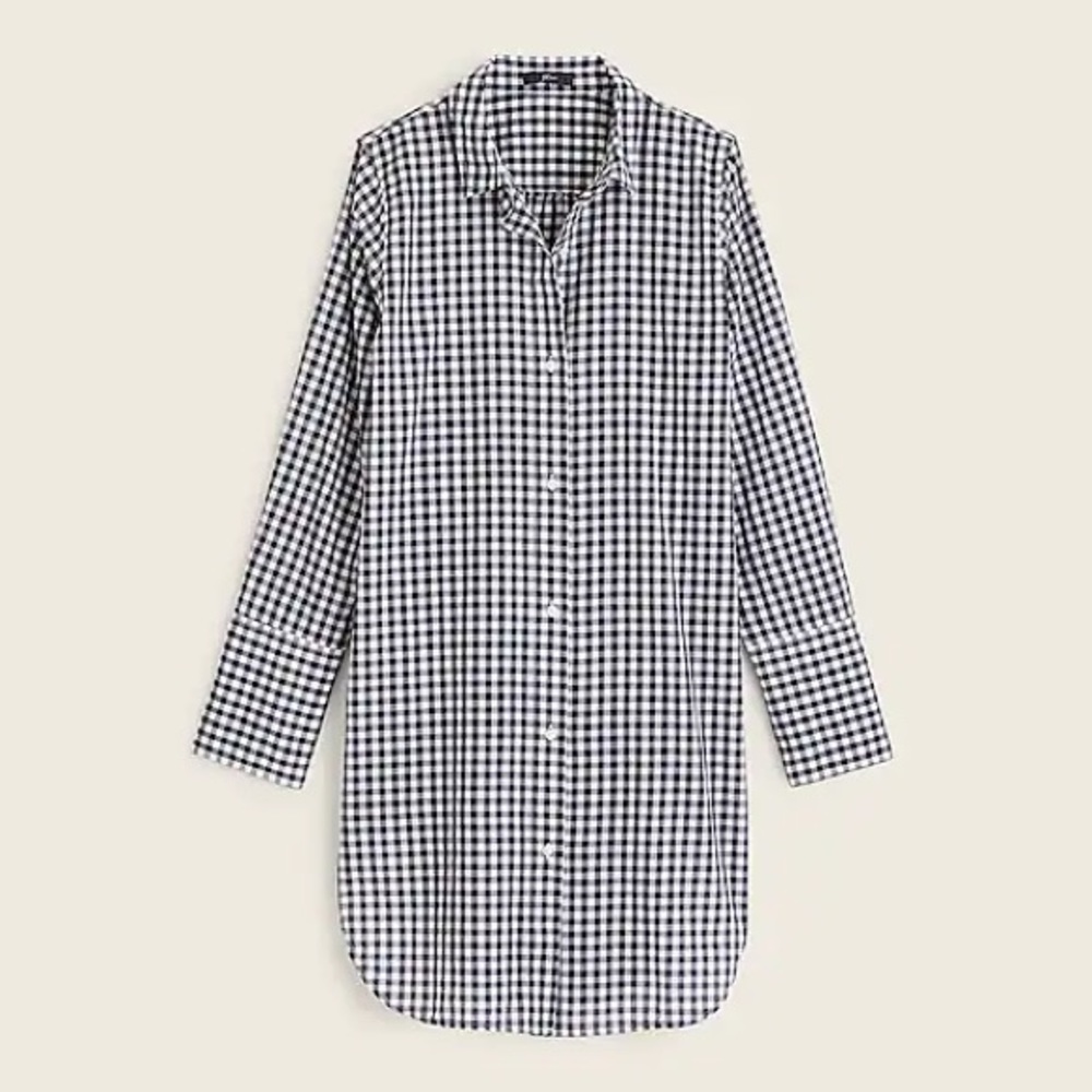 J.Crew gingham beach shirt